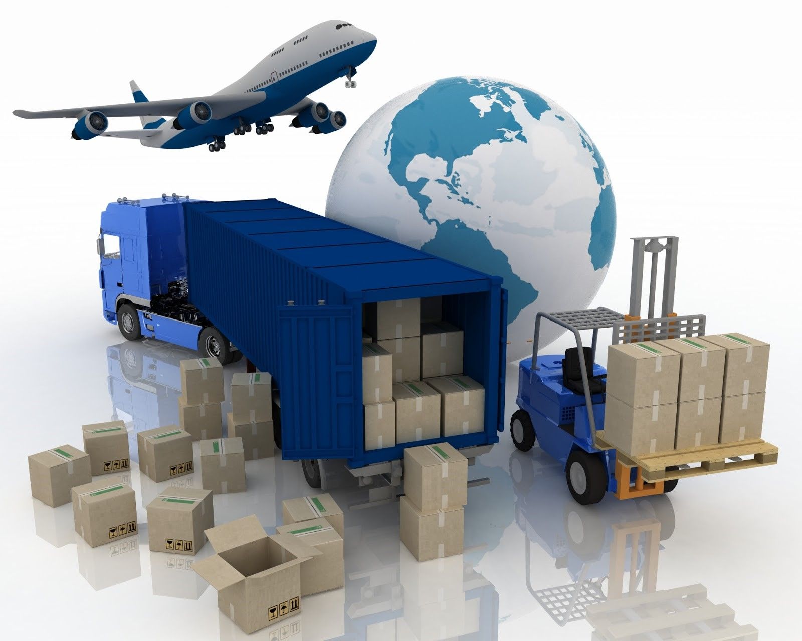 Transporte internacional: envío aéreo.
